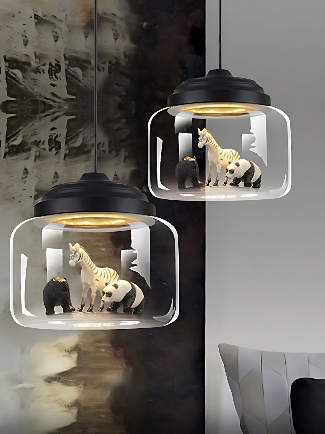 Creative Little Zoo Glass Pendant Light