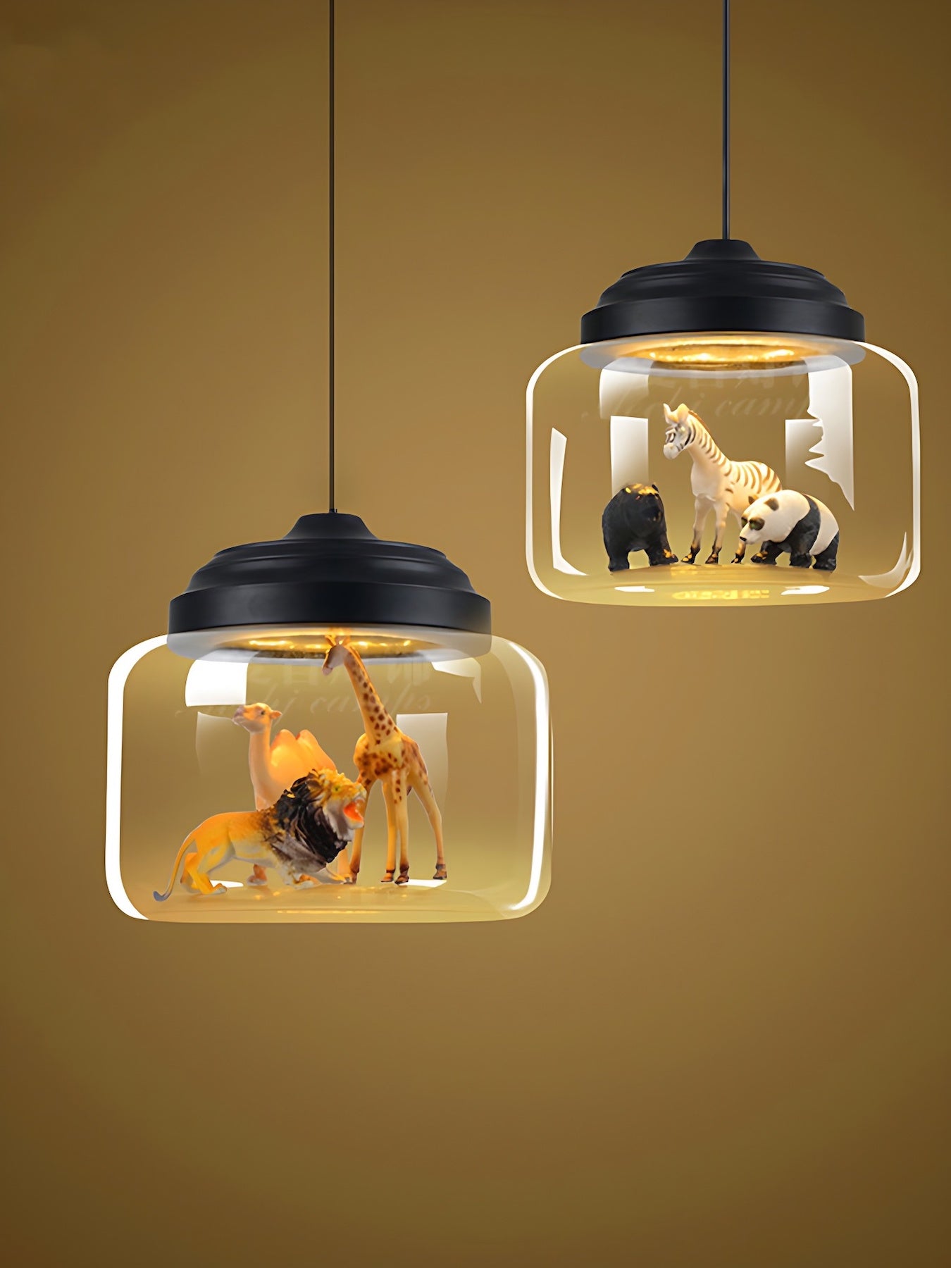 Creative Little Zoo Glass Pendant Light