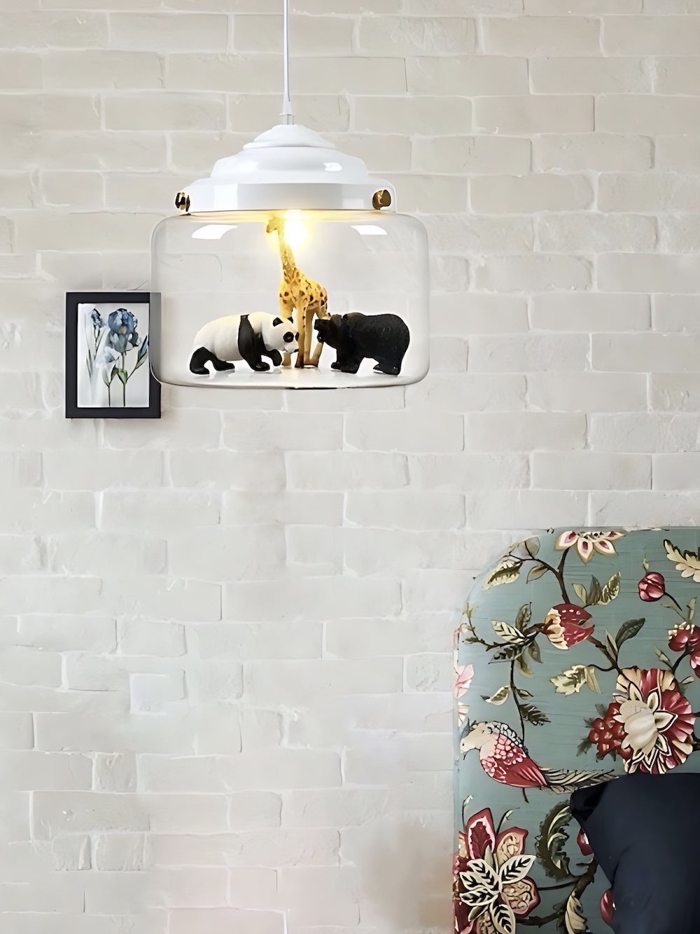 Creative Little Zoo Glass Pendant Light