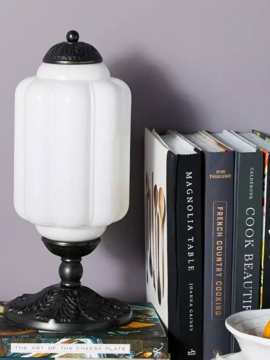 Vintage Glass Led Pumpkin Table Lamp 