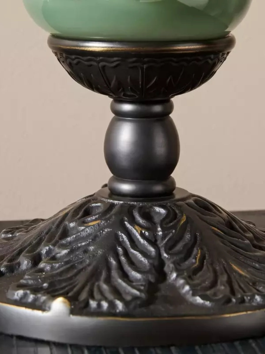 Vintage Glass Led Pumpkin Table Lamp 