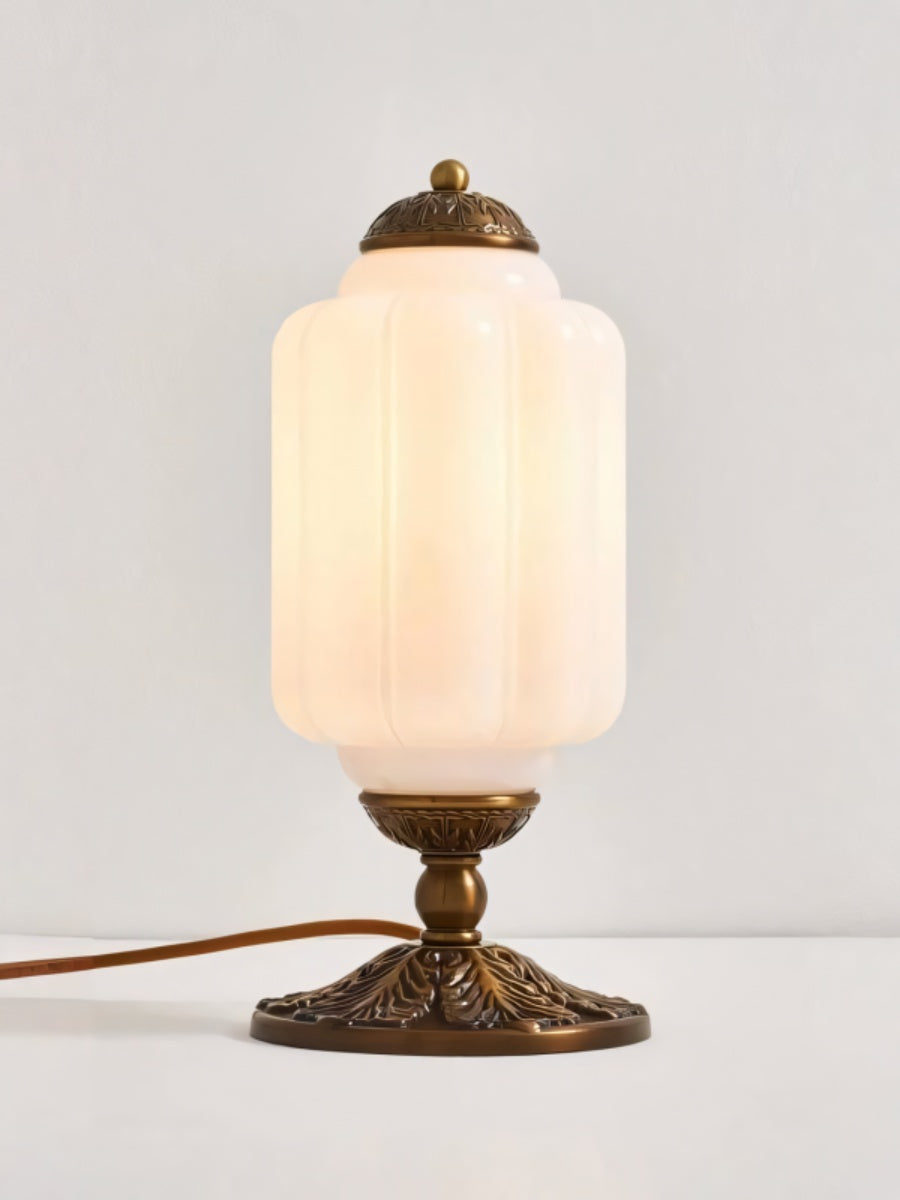 Vintage Glass Led Pumpkin Table Lamp 